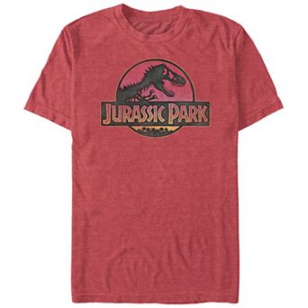 Big & Tall Jurassic Park Sunset Stamp Graphic Tee