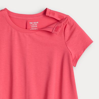 Girls 7-16 Tek Gear® Adaptive Drapey Crew Tee
