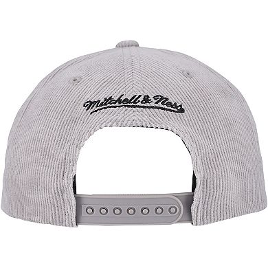 Men's Mitchell & Ness Gray Chicago White Sox Corduroy Snapback Hat