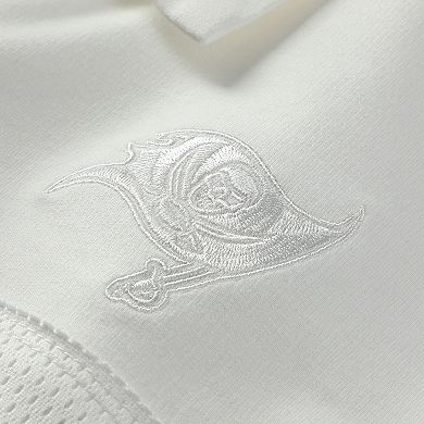 Women's The Wild Collective White Tampa Bay Buccaneers Mesh Mixed Media T-Shirt