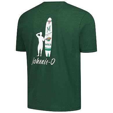 Men's johnnie-O Green Minnesota Wild Heathered Spencer T-Shirt