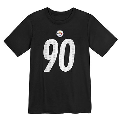 Preschool Nike T.J. Watt Black Pittsburgh Steelers Player Name & Number T-Shirt