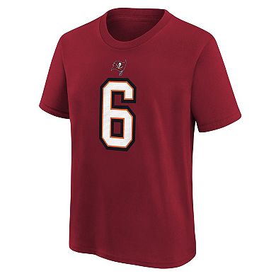 Men's Nike Baker Mayfield Red Tampa Bay Buccaneers Player Name & Number T-Shirt