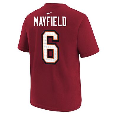 Men's Nike Baker Mayfield Red Tampa Bay Buccaneers Player Name & Number T-Shirt