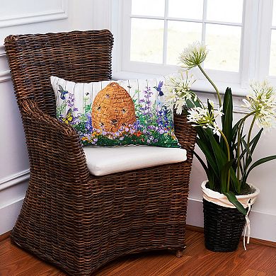 C&F Home Bee Hive Garden Indoor / Outdoor Throw Pillow