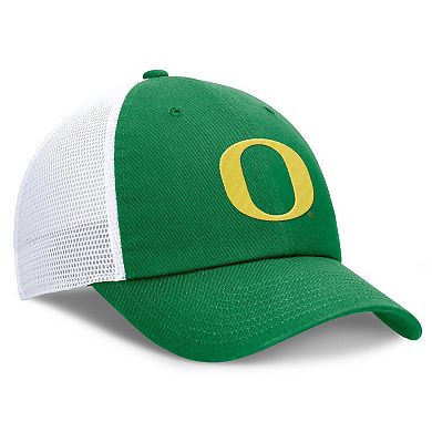 Men's Nike Green/White Oregon Ducks Club Trucker Adjustable Hat