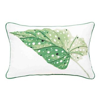 C&F Home Begonia Leaf Floral Throw Pillow