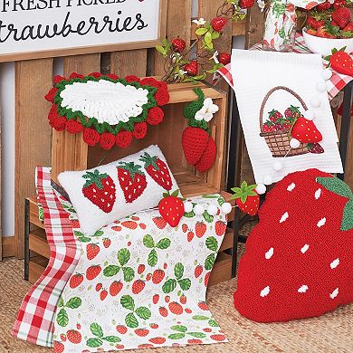 C&F Home Strawberry Shaped Throw Pillow