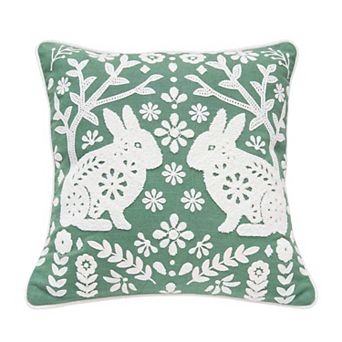 C&F Home Woodland Easter Bunny Throw Pillow