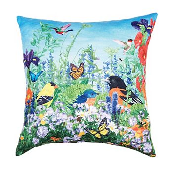 C&F Home Bird Garden Indoor / Outdoor Throw Pillow
