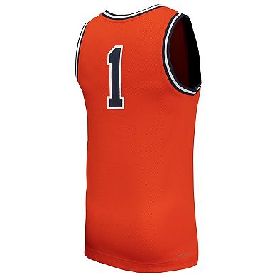 Men's Nike #1 Orange Virginia Cavaliers Throwback Replica Basketball Jersey