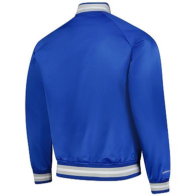 Men's Mitchell & Ness Royal Kentucky Wildcats Lightweight Satin Raglan Full-Snap Jacket
