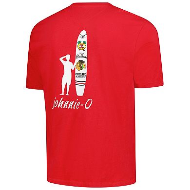 Men's johnnie-O Red Chicago Blackhawks Heathered Spencer T-Shirt