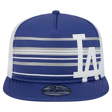 Men's New Era Royal Los Angeles Dodgers 9FIFTY A-Frame Trucker Snapback Hat