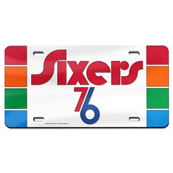 WinCraft Philadelphia 76ers 2024/25 City Edition Laser-Cut Acrylic License Plate