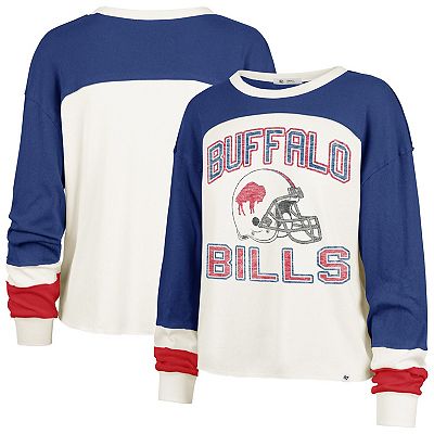 Women's '47 Cream Buffalo Bills Double Header Curve Toni Long