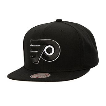 Men's Mitchell & Ness Black Philadelphia Flyers Team Snapback Hat