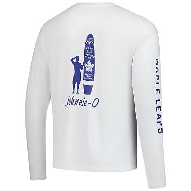 Men's johnnie-O White Toronto Maple Leafs Adam Long Sleeve T-Shirt