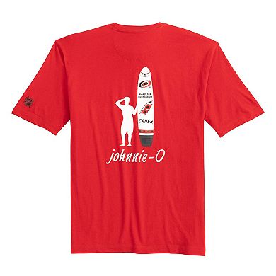 Men's johnnie-O Red Carolina Hurricanes Heathered Spencer T-Shirt