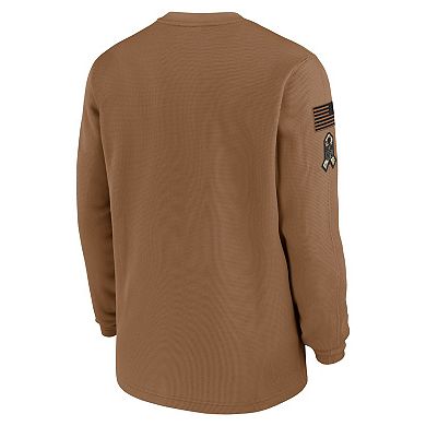 Men's Nike Brown Cincinnati Bengals Salute to Service Pullover Sweatshirt