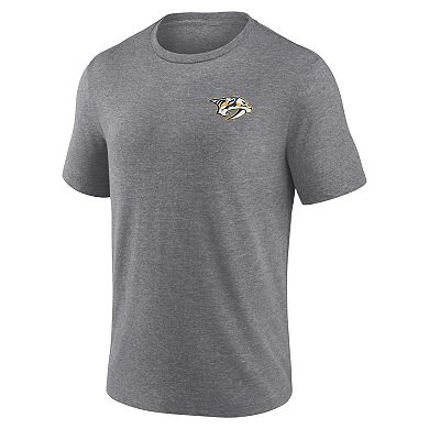 Men's Fanatics Heather Gray Nashville Predators Winger Tri-Blend T-Shirt