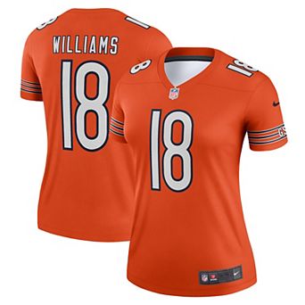 Women's Nike Caleb Williams Orange Chicago Bears Alternate Legend Player Performance Top