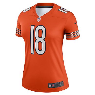 Women's Nike Caleb Williams Orange Chicago Bears Alternate Legend Player Performance Top
