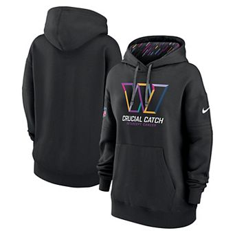 Women's Nike Black Washington Commanders 2024 NFL Crucial Catch Club Pullover Hoodie