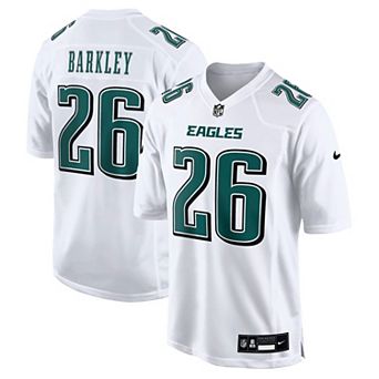 Men's Nike Saquon Barkley Tundra White Philadelphia Eagles Fashion Game Jersey