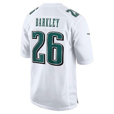 Men's Nike Saquon Barkley Tundra White Philadelphia Eagles Fashion Game Jersey