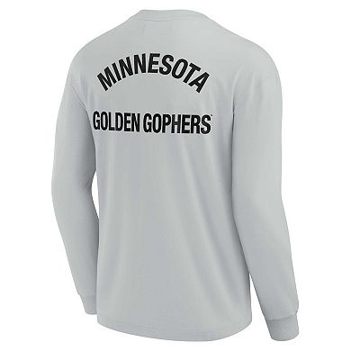 Unisex Fanatics Gray Minnesota Golden Gophers Elements Super Soft Long Sleeve T-Shirt