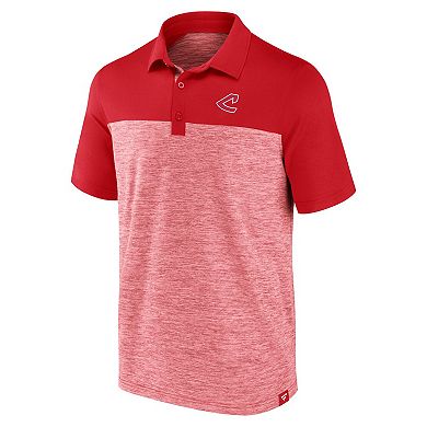 Men's Fanatics Red Cleveland Guardians True Classics Avid Fan Brushed Polo