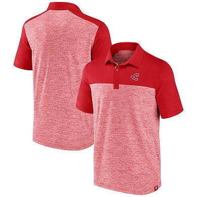 Men's Fanatics Red Cleveland Guardians True Classics Avid Fan Brushed Polo