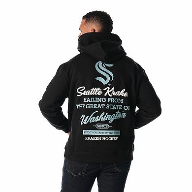 Unisex The Wild Collective Black Seattle Kraken Pullover Hoodie
