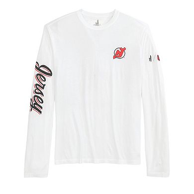 Men's johnnie-O White New Jersey Devils Adam Long Sleeve T-Shirt