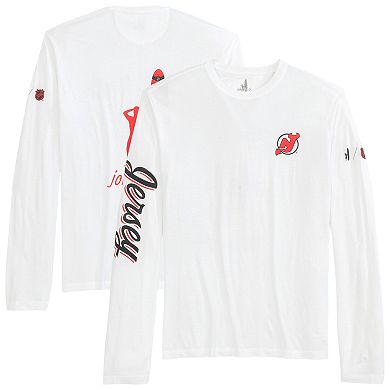 Men's johnnie-O White New Jersey Devils Adam Long Sleeve T-Shirt