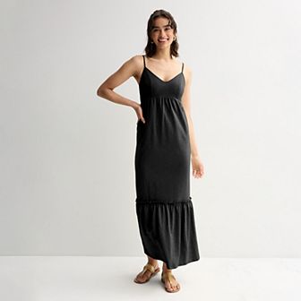 Juniors' SO® Easy Tier Knit Maxi Dress