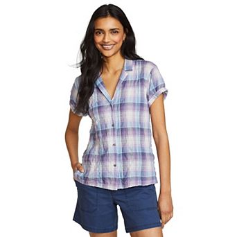 Women's Eddie Bauer Short Sleeve Packable Camp Shirt
