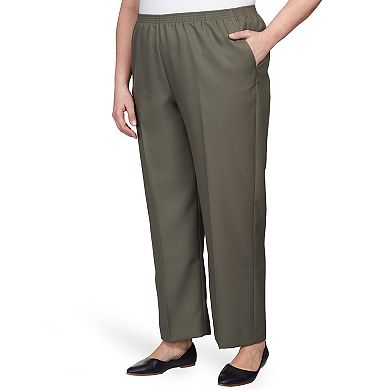 Plus Size Alfred Dunner All Around Elastic Waist Accord Short Length Pants