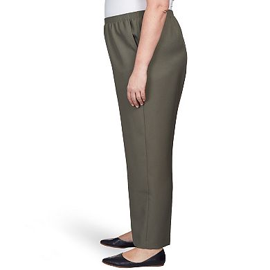Plus Size Alfred Dunner All Around Elastic Waist Accord Short Length Pants