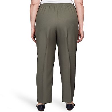 Plus Size Alfred Dunner All Around Elastic Waist Accord Short Length Pants