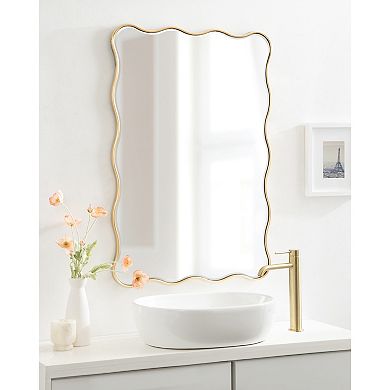 Viona Rectangle Scalloped Mirror