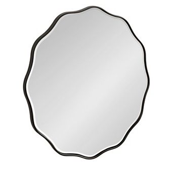 Viona Round Scalloped Mirror