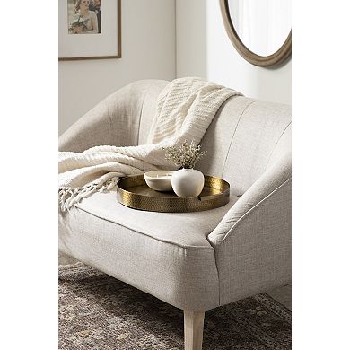 Samana Round Metal Tray 17x17x2