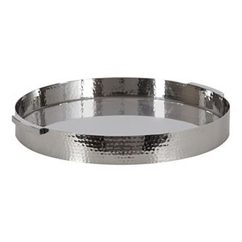 Samana Round Metal Tray 17x17x2
