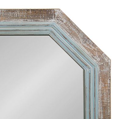 Palmer Wood Octagon Wall Mirror