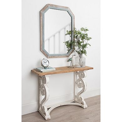Palmer Wood Octagon Wall Mirror