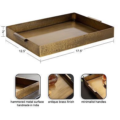 Samana Rectangle Metal Tray 18x13x2