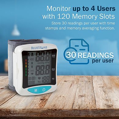 Bluestone Blood Pressure Monitor Wrist Cuff
