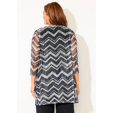 Catherines Women's Plus Size 2-Piece Cardigan & Tank Twinkle Set